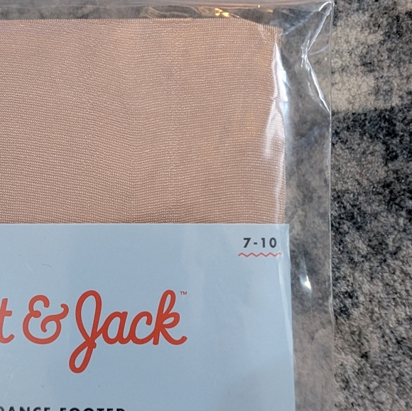 NWT Cat & Jack Girls Dance Footed Tights Beige Size 7-10 - Picture 3 of 4